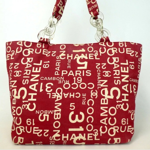 AUTHENTIC CHANEL 7422649 BYCY LINE TOTE BAG CANVAS - Picture 8 of 8